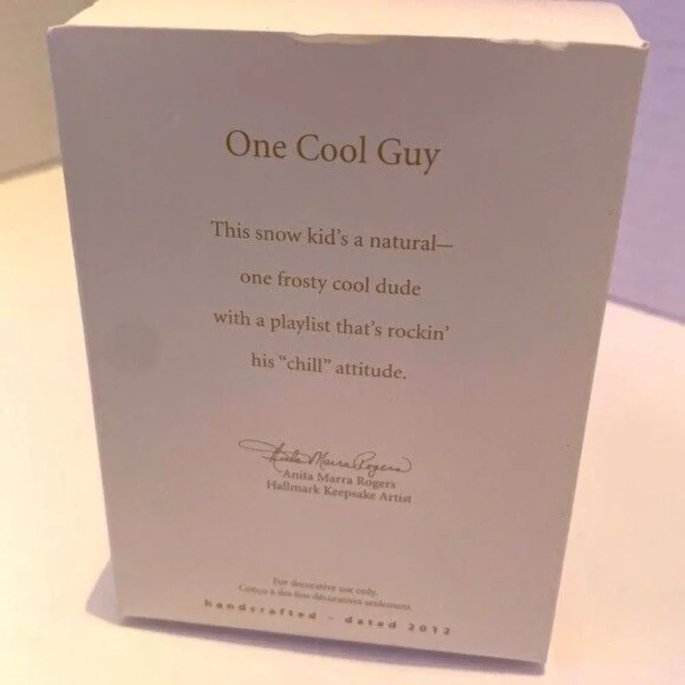 Retired Hallmark Ornament One Cool Guy Polar bear 2012 Boxed